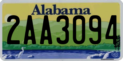 AL license plate 2AA3094