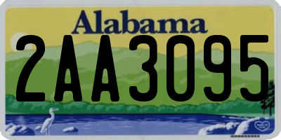 AL license plate 2AA3095
