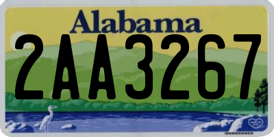 AL license plate 2AA3267