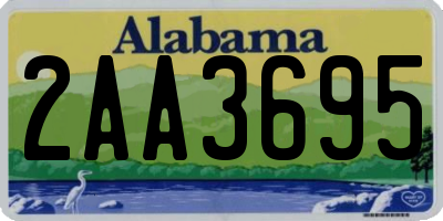 AL license plate 2AA3695