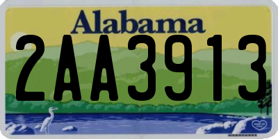 AL license plate 2AA3913