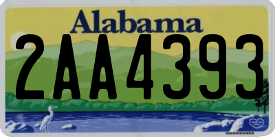 AL license plate 2AA4393