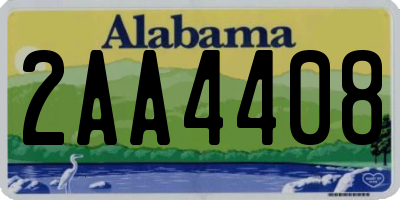 AL license plate 2AA4408