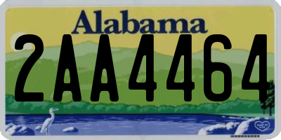 AL license plate 2AA4464
