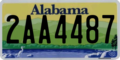 AL license plate 2AA4487