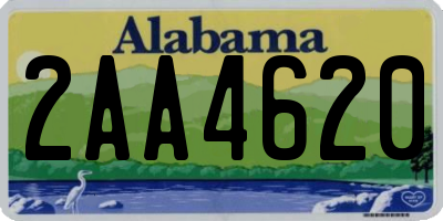 AL license plate 2AA4620