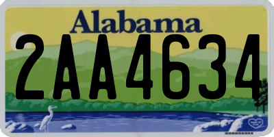 AL license plate 2AA4634