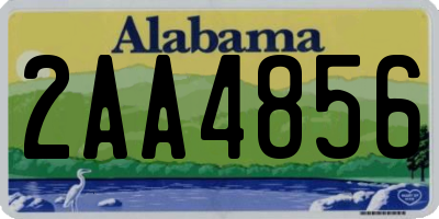 AL license plate 2AA4856