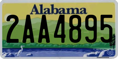 AL license plate 2AA4895