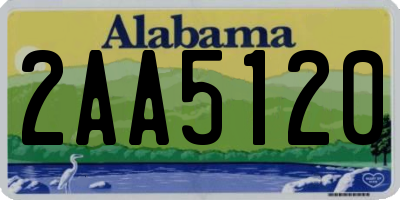 AL license plate 2AA5120