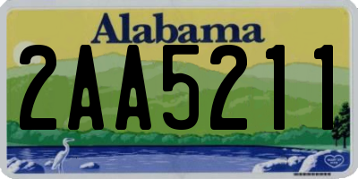AL license plate 2AA5211