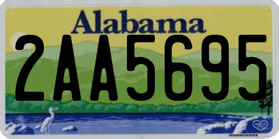 AL license plate 2AA5695