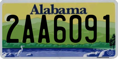 AL license plate 2AA6091