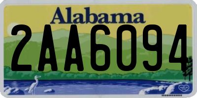 AL license plate 2AA6094