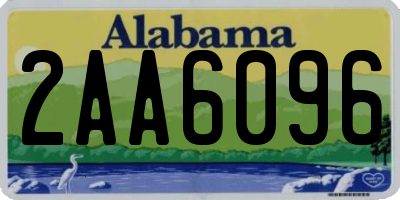 AL license plate 2AA6096