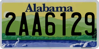 AL license plate 2AA6129
