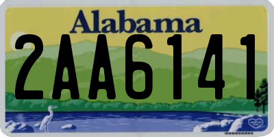AL license plate 2AA6141