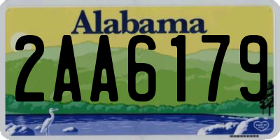 AL license plate 2AA6179