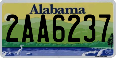 AL license plate 2AA6237