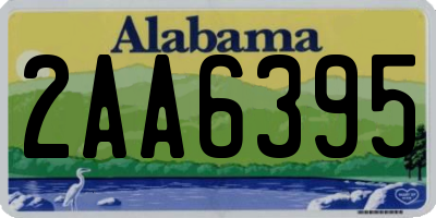 AL license plate 2AA6395