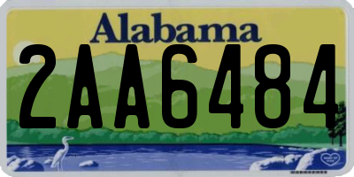 AL license plate 2AA6484