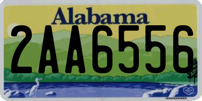 AL license plate 2AA6556