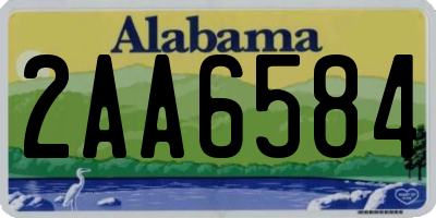 AL license plate 2AA6584