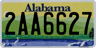 AL license plate 2AA6627