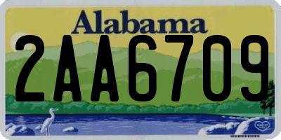 AL license plate 2AA6709