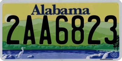 AL license plate 2AA6823