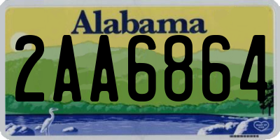 AL license plate 2AA6864