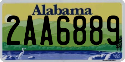 AL license plate 2AA6889