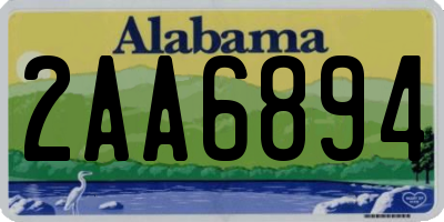 AL license plate 2AA6894