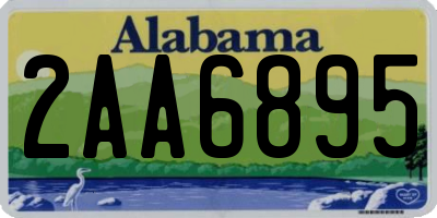 AL license plate 2AA6895