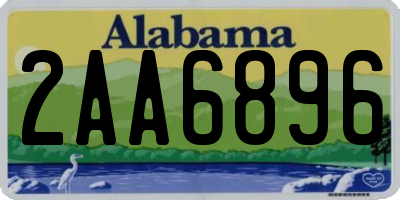 AL license plate 2AA6896