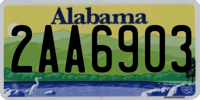 AL license plate 2AA6903