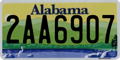 AL license plate 2AA6907