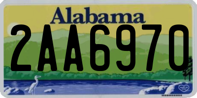 AL license plate 2AA6970