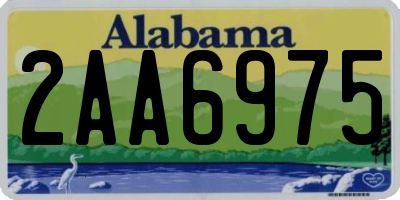 AL license plate 2AA6975