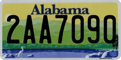 AL license plate 2AA7090