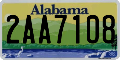 AL license plate 2AA7108