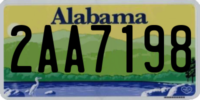 AL license plate 2AA7198