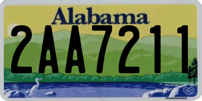 AL license plate 2AA7211