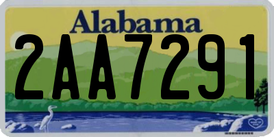 AL license plate 2AA7291