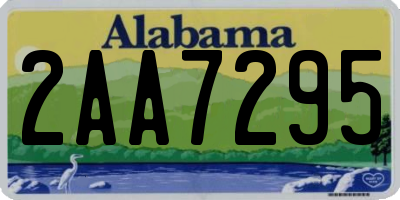 AL license plate 2AA7295