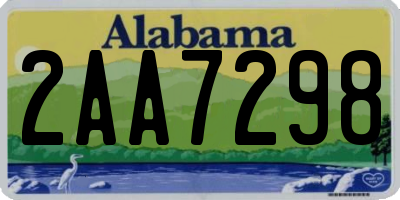 AL license plate 2AA7298