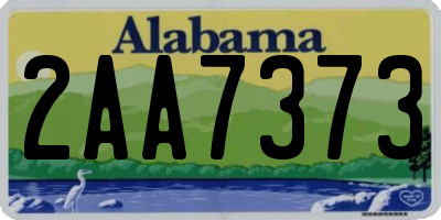 AL license plate 2AA7373