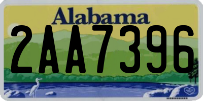 AL license plate 2AA7396