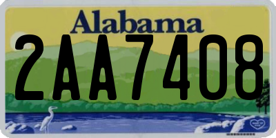 AL license plate 2AA7408