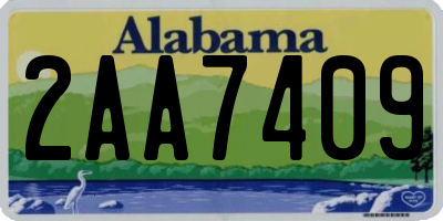 AL license plate 2AA7409
